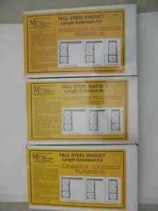 3 Micro Engineering HO Kits:Tall Steel Viaduct Extensions 75-524, 75-525, 75-526 - Picture 1 of 3