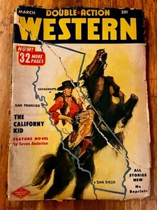 Double Action Western Magazin März 1953 Vol.20, No.4 Californy Kid Cover - Bild 1 von 2