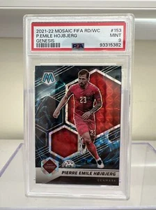 2021-22 FIFA Road To World Cup Mosaic Genesis Prizm PIERRE EMILE HOJBJERG PSA 9 - Picture 1 of 2