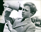 Crown Prince Carl Gustaf looks at a star binocu... - Vintage Photograph 3199096