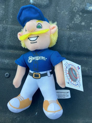 Milwaukee Brewers Mascot Plush Baseball Toy 8 INCH Cover
