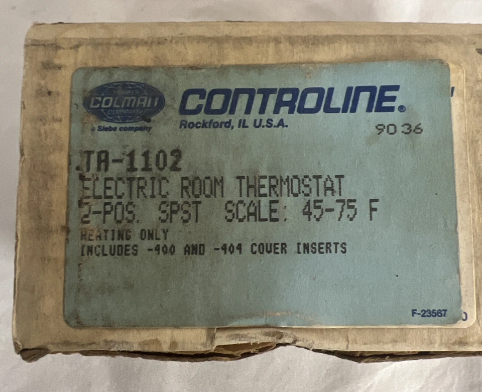 BARBER-COLMAN ELECTRONIC ROOM THERMOSTAT TA-1102B NIB - Image 1 of 2