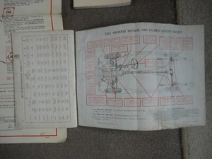 2 x VINTAGE CAR BOOKS MORRIS 1000 FORD ANGLIA AND WOLSELEY 1500 LUBRICATION CHAR - Picture 1 of 5