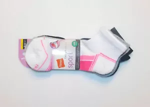 Hanes Womens Sport Ankle Socks 3 Pack Various Colors Shoe Size 8-12 NWT - Picture 1 of 2