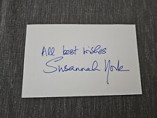 Susannah York Hand Signed card - Superman 