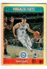 DARIO SARIC 2017-18 Panini Hoops Basketball #3 70/199 SILVER Philadelphia 76ers