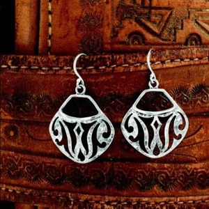 SILPADA 925 Sterling Silver Hammered Parisian Bistro Earrings  W2438 - Picture 1 of 12