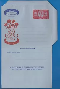 STAMPS GB-Aerogramme, 6d Queen Elizabeth Coronation, 1953- ** - Picture 1 of 1