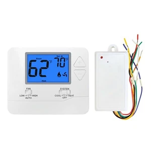 Nicht programmierbarer Funkthermostat Raumtemperatur Kalibrierung Einstellung - Bild 1 von 17