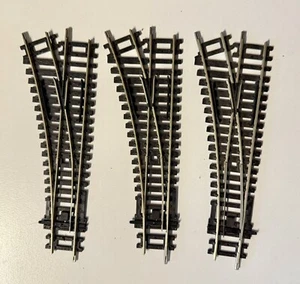 Hornby 3x OO Gauge Nickel Silver R8072 Left Hand Switch Points - Picture 1 of 1