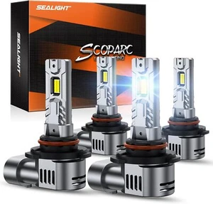 9005/9006 Fog Bulbs Combo, 60000LM, Plug-N-Play, Set of 4, 14000RPM Fan - Picture 1 of 7