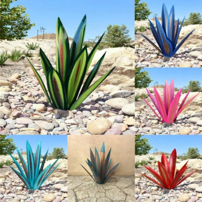 DIY Metal Art Tequila Rustic Sculpture 9 leaves Garden Yard Sculpture Home Decor - image 1 of 4