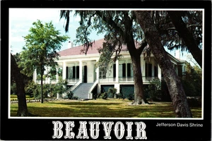 Vintage Postcard- Beauvoir, Jefferson Davis Shrine Biloxi Mississippi Unposted - Picture 1 of 2