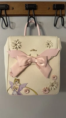 Pretty Guardian Sailor Moon Neo Queen Serenity Ribbon Floral Rucksack Backpack - Image 1 of 2