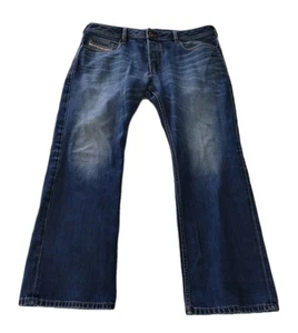 Diesel Industry Jeans Men 36x30 (Fit 38x29) Blue Zatiny Bootcut Button Fly EUC - Picture 1 of 16
