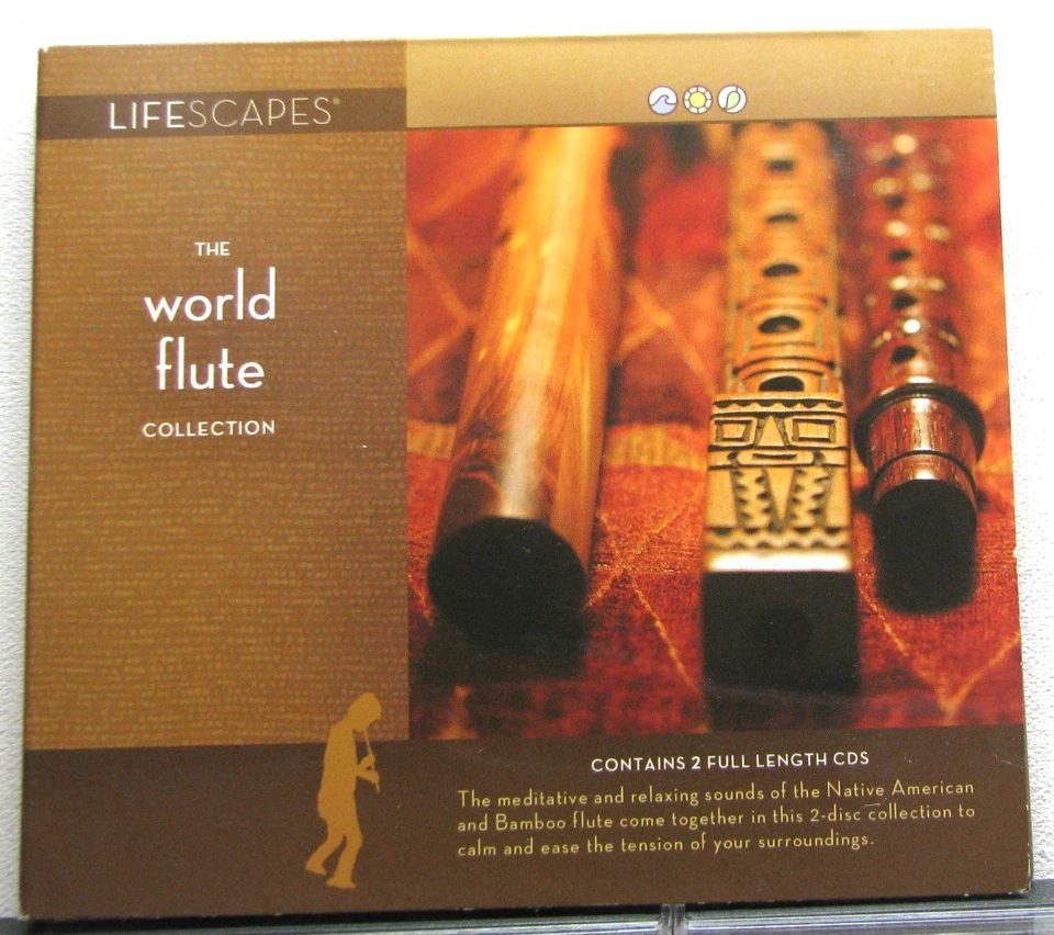 2 CD's--- THE WORLD FLUTE COLLECTION  (Lifescapes)... NATIVE AMERICAN - Image 1 of 3