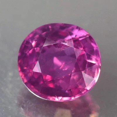 0.82CT CERTIFIED VVS UNHEATED UNTREATED OVAL PINK SAPPHIRE NATURAL - Image 1 of 4