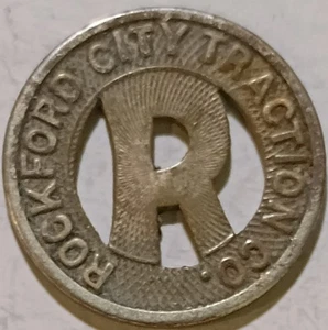 Rockford, Illinois - Rockford City Traction Co. One City Fare 16mm IL 755 B - Picture 1 of 2