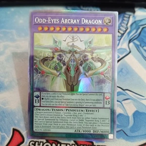 Yugioh Asian English Odd Eyes Arcray Dragon AGOV-AE030 HR Original - Picture 1 of 2