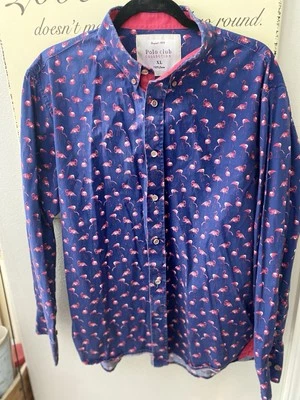 Camisa manga larga Beverly Hills Polo Club Collection XL rosa flamenco Foto 1 de 4