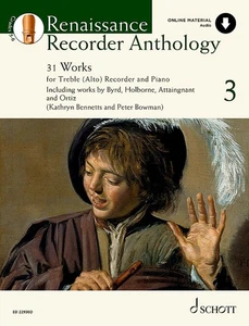 Renaissance Recorder Anthology 3: 31 Stücke für Alt-Blockflöte und Klavier. Ban - Bild 1 von 1