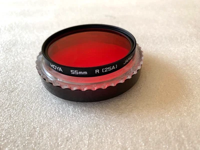 Genuine HOYA RED 55mm R（25A）  Glass Lens Filter - Image 1 of 4