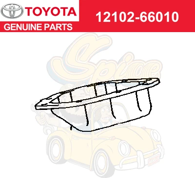 Toyota Land Cruiser Lexus LX450  Genuine Engine Oil Pan 12102-66010 - Image 1 of 1