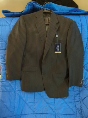  CHAPS Suit Seperates, 40 Regular... Beautiful, Sharp, Stripes....New With Tags. - Image 1 of 4