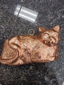 Vintage Copper Cat Mold Wall Hanger - Picture 1 of 3