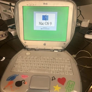 Apple iBook G3 Clamshell Blueberry TESTED BAD BATTERY **Read Description** AS IS - Picture 1 of 17