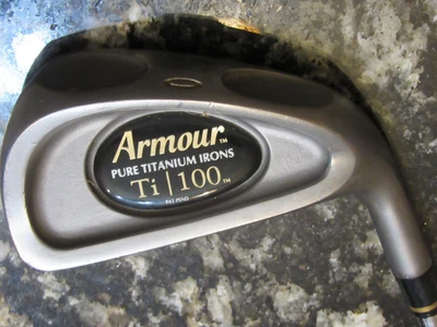 Tommy Armour Ti100 iron set 3 - PW Stiff Steel Shaft RH LARGE Titanium Heads - Image 1 of 4