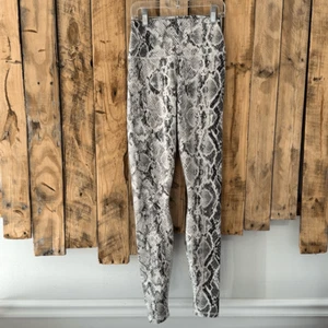 Alo Yoga Women's Sz XS Legging High Waist Snakeskin Print Vapor Workout Active - Picture 1 of 15