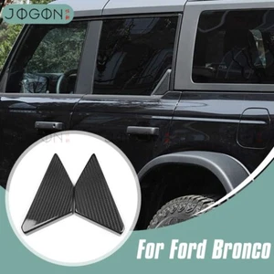 Glossy Carbon Rear Window Triangle Panel Cover For Ford Bronco Raptor 2021-2025 - Picture 1 of 14