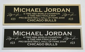 Michael Jordan Bulls nameplate for signed autographed basketball photo jersey - Picture 1 of 2