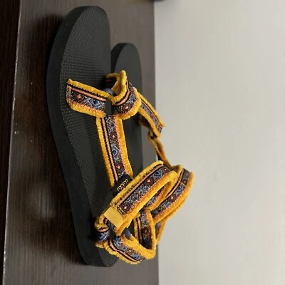 Sandalias Teva para mujer 8 flecos mostaza aztecas con tiras al aire libre senderismo agua Maressa Foto 1 de 4