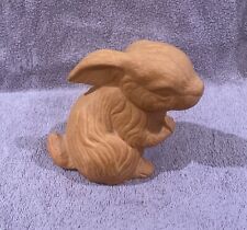 Pre Owned Garden Terra Cotta Bunny Rabbit Figure Aprox 5” X 3.5” X 3.5”
