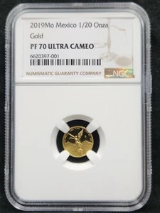2019 MO Mexico 1/20oz Proof Gold Libertad PF 70 Ultra Cameo NGC #2526 - Picture 1 of 4