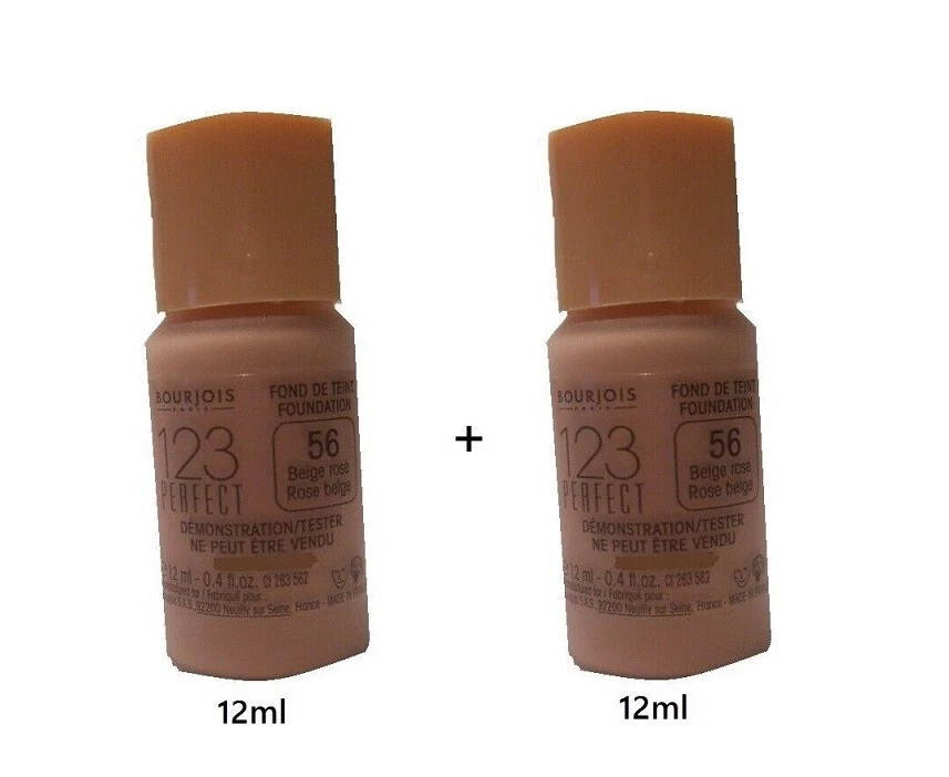 Base en Gel Bourjois 123 Perfection Pack de 2 Probadores - Beige Rosa 24 ml Foto 1 de 2