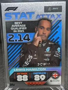 2022 Topps F1 Turbo Attax STAT ATTAX LEWIS HAMILTON #133 - Picture 1 of 2