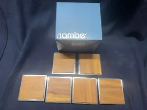 Nambe Twist Coaster Set of 6 - NEW in Box - Picture 1 of 8