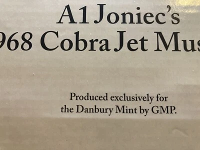 GMP 1/24 DANBURY MINT A1 JONIECS 68 COBRA JET FORD MUSTANG - Image 1 of 4