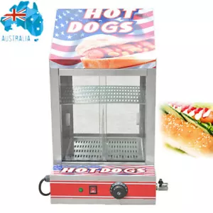 Commercial Hot Dog Steamer Bun Warmer Sausage Cooker Electric Food Warm Display - Picture 1 of 6