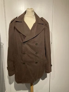 Vintage Feraud Brown Rain Coat Large  - Picture 1 of 7