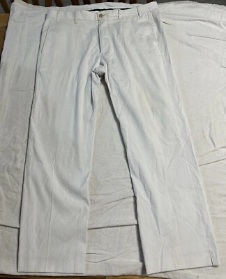 Pantalones Bobby Jones Pin Rayas Caqui Y Dorado Blanco Usado en Excelente Condición Talla 36/28  Foto 1 de 4