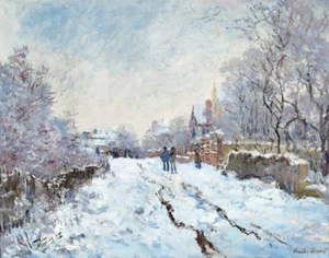 Snow Scene at Argenteuil Claude Monet 8x10 Art Print 8"x10" - Picture 1 of 3