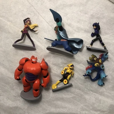 批量 6 件 迪士尼 Big Hero 6 PVC 公仔蛋糕装饰 迪士尼商店 — 第 1/4 张图片