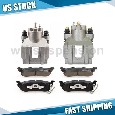 Rear Rear Brake Caliper & Ceramic Pads Fits 2004-2008 Chrysler Pacifica Foto 1 de 4