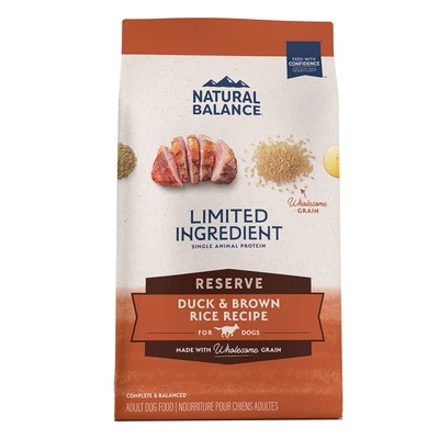 Comida Natural Balance Pato y Arroz Marrón para Perros 22 Libras Grano Incluye Bolsa Foto 1 de 4