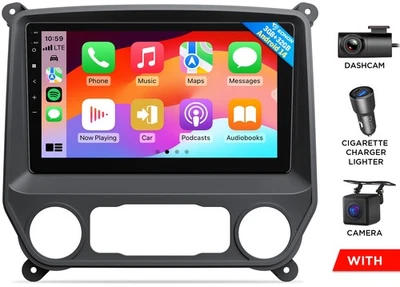 Unidad Principal Radio Coche 10.1" Android 14 Inalámbrica Android Auto DSP Para GMC Sierra BT Foto 1 de 4