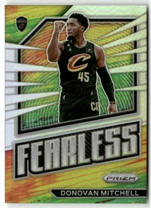 2022-23 Panini Prizm NBA No. 4 Donovan Mitchell Fearless Silver Prizm - Bild 1 von 2